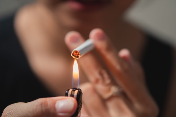Someone smoking 600x400