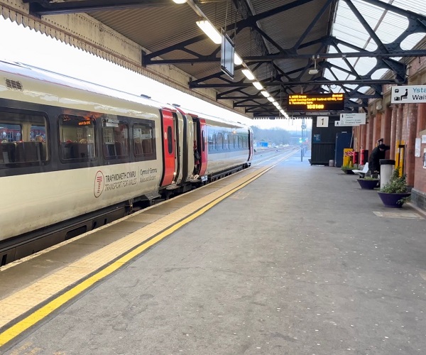 Carmarthen station platform