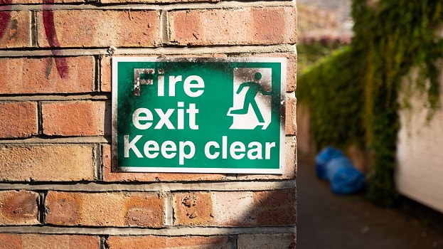 Fire exit signage