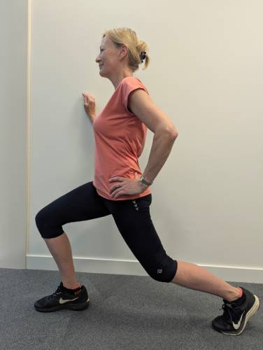 Hip flexor stretch.