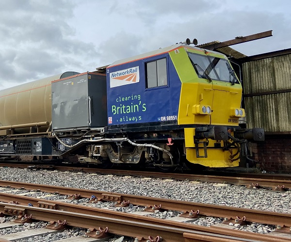 Treatment train Wigan Springs depot network rail