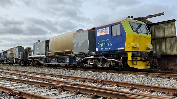 Treatment train Wigan Springs depot network rail