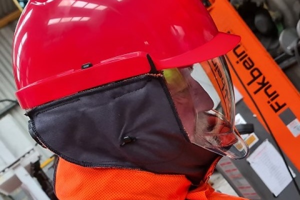 Helmet for working with electric vehicles