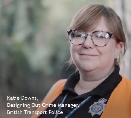 Katie Downs, Designing Out Crime manager for British Transport Police