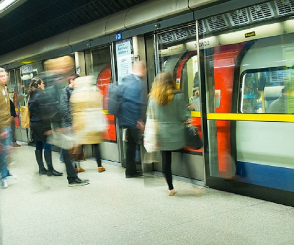 london underground people blurry promo