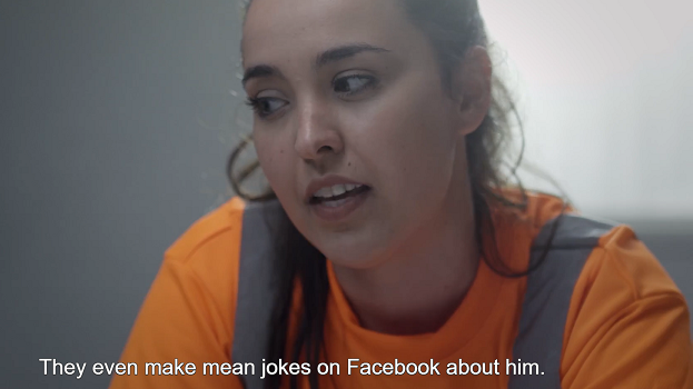 They even make mean jokes on Facebook about him