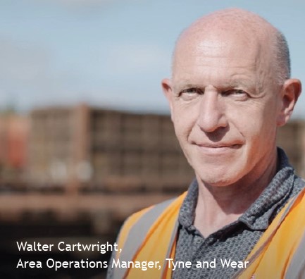 Walter Cartwright, area operations manager, Tyne and Wear