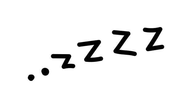 zzzz to indicate sleeping