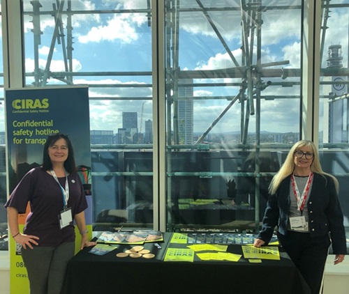 Amanda O'Donoghue and Sue Gray representing CIRAS at Women in Bus and Coach summit