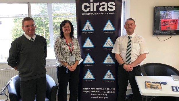 CIRAS' Sue Gray with Lothian East Coast Buses drivers