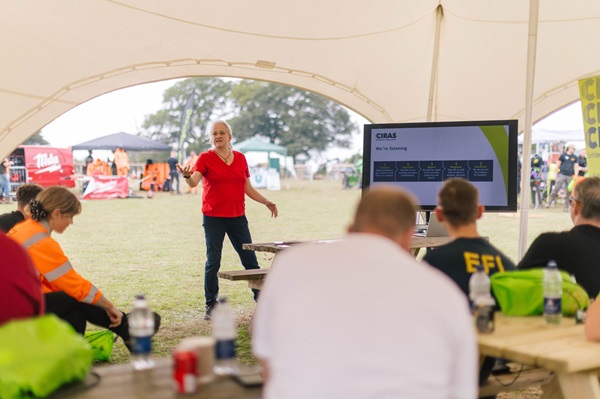CIRAS' Katie Johnston presenting at the Environmental Forestry Ltd safety day CIRAS' Katie Johnston presenting at the Environmental Forestry Ltd safety day