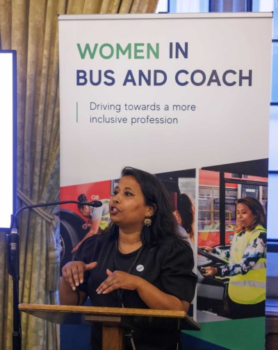 Koli Begum of GoAhead at Women in Coach and Bus