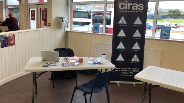 CIRAS stand at Lothian Buses' Seafield depot