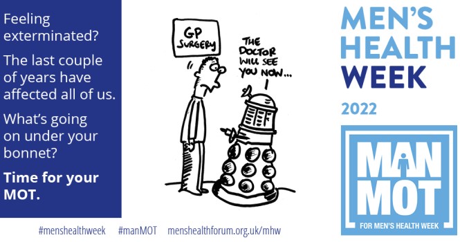 Mens health week dalek cartoon 