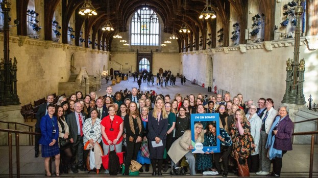 Attendees at Women in Bus and coach parliamentary event