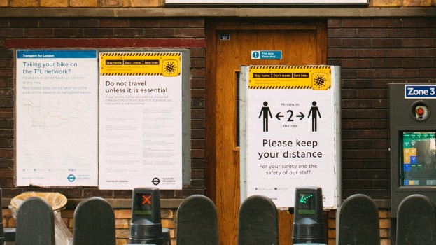 London underground station during Covid-19 pandemic