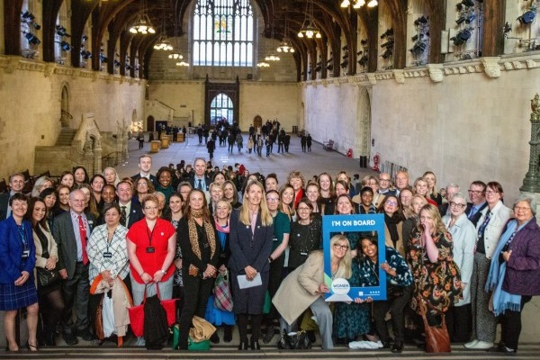 Attendees at Women in Bus and coach parliamentary event