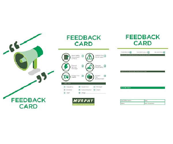 Feedback cards