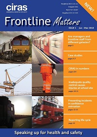 Front cover of Frontline Matters issue 1