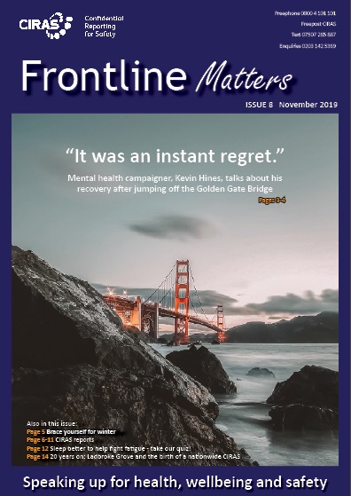 Front cover of Frontline Matters issue 8