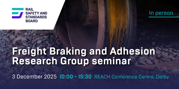 Freight Braking and Adhesion Research Group seminar promo image